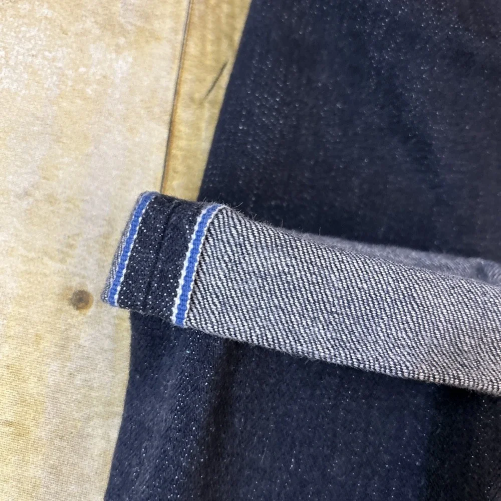 Naked Famous Max Forever Blue Stretch Selvedge Denim Jeans Size 25 (27X31)